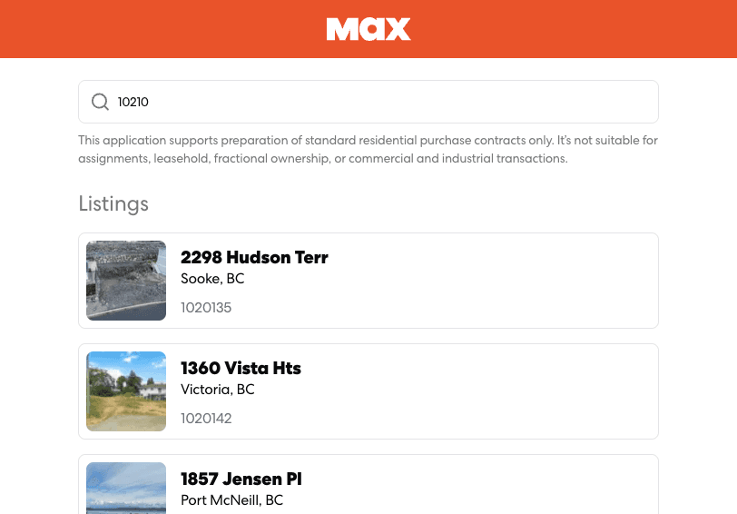 Placeholder illustration of MLS data populating an offer form on mobile